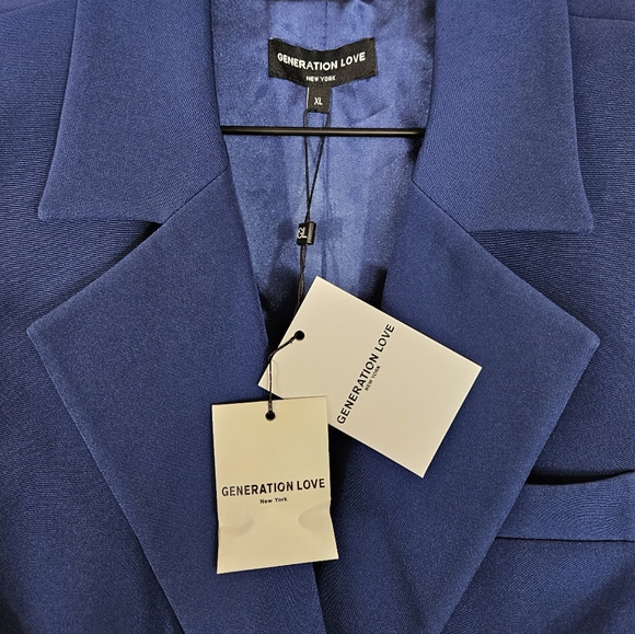 Generation Love | Meg Blue Crepe Blazer NWT - Picture 7 of 8